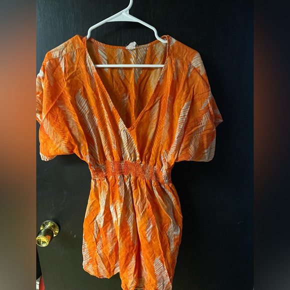 Xhilaration Dresses & Skirts - Orange bathing suite cover up. Pool cover up